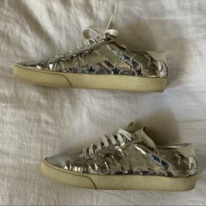 Saint Laurent Star Patch Low Top Sneakers